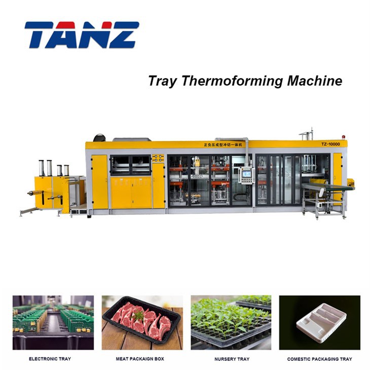 Fully Automatic Four Station Negative Pressure Thermoforming Machine